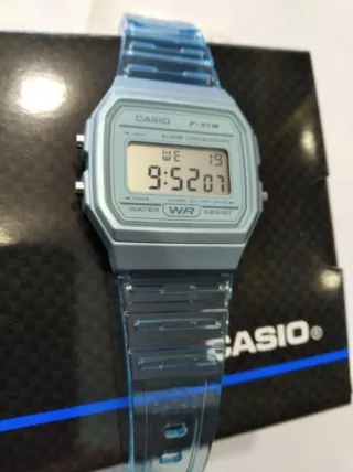 CASIO F-91W SKELETON AZUL (EDICION LIMITADA)