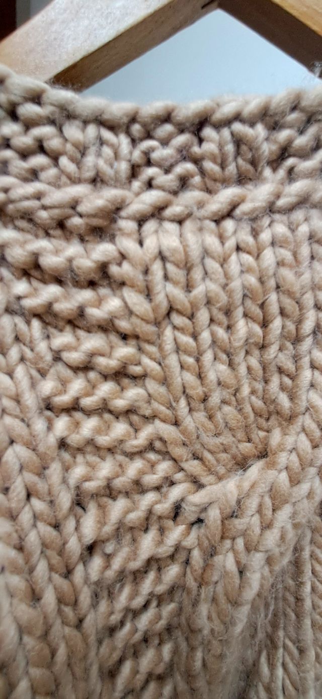 Jersey de punto hecho a mano talla única