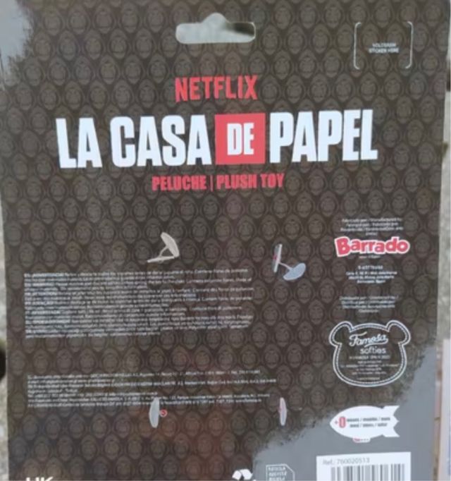 Peluche La Casa de Papel