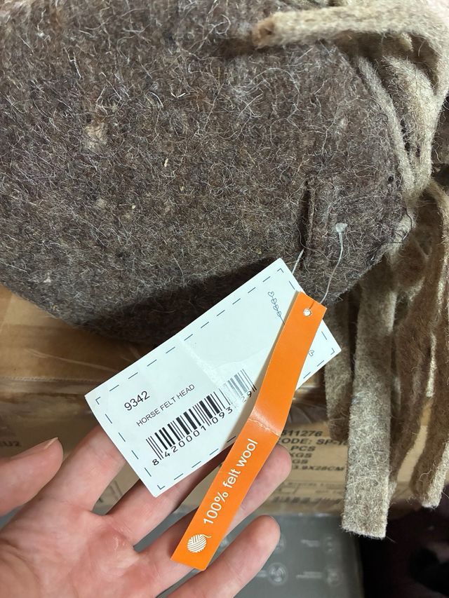 Cabeza de Caballo Fieltro Decoración Infantil