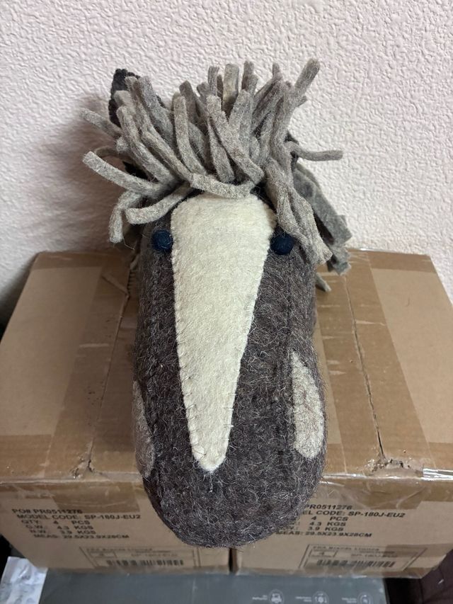 Cabeza de Caballo Fieltro Decoración Infantil