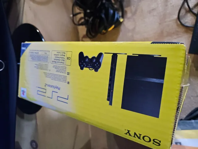 Ps2 Sony com caixa e comando