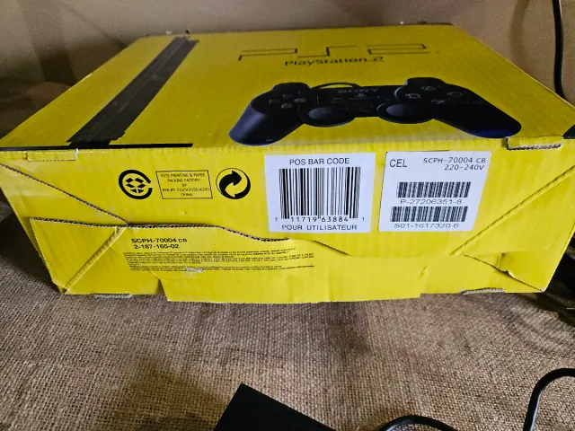 Ps2 Sony com caixa e comando