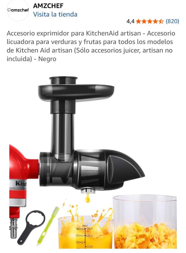 Accesorio exprimidor para KitchenAid artisan