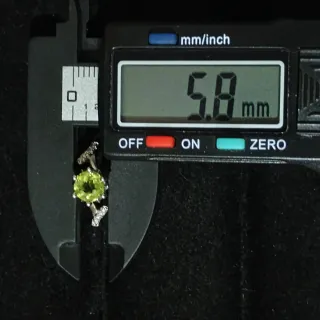 Anillo Peridoto Natural Acero Inoxidable