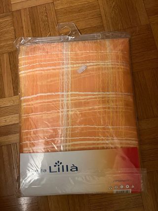 Tenda Lillà a quadri arancione