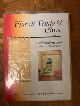 Tenda Lillà a quadri arancione