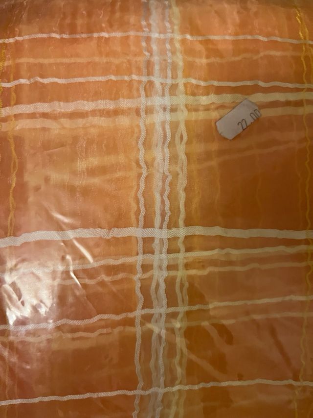 Tenda Lillà a quadri arancione