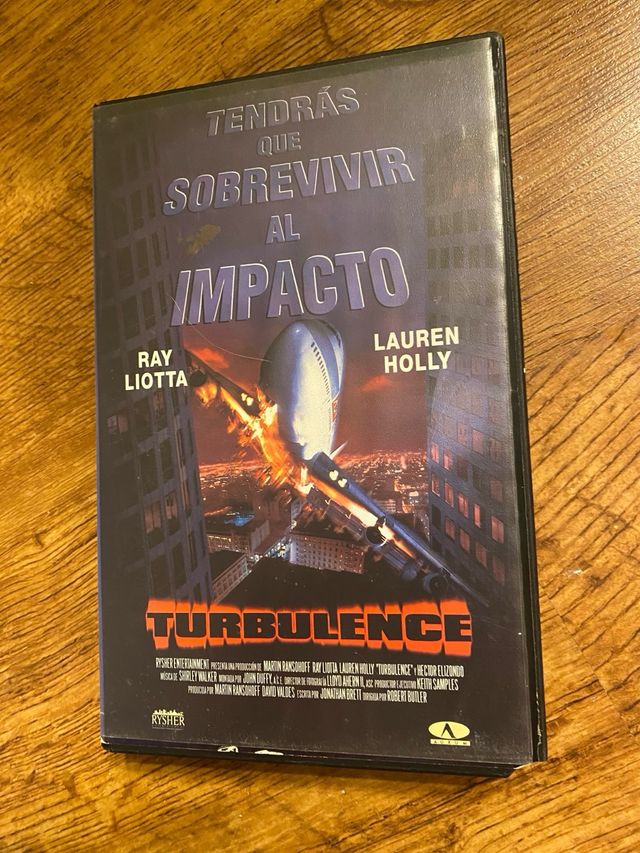 Turbulence VHS Película de Acción y Suspense