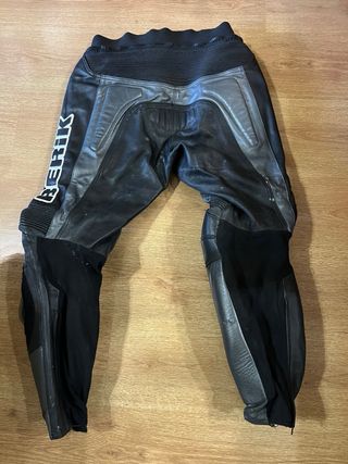 Chaqueta de cuero para moto hombre