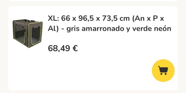 Caseta perro grande portátil