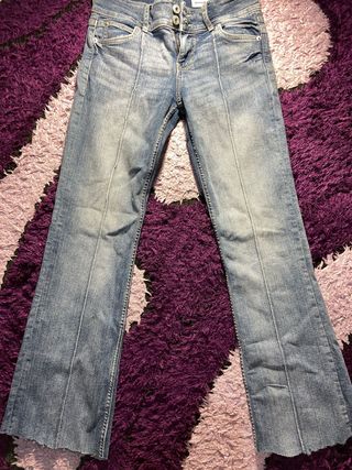 Jeans Campana Bershka Azul Talla 38