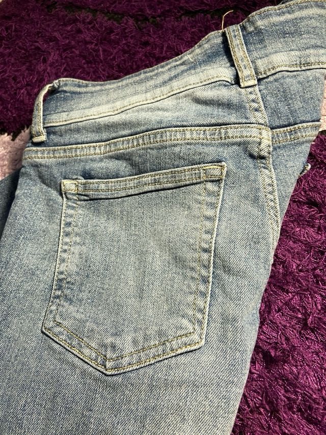 Jeans Campana Bershka Azul Talla 38