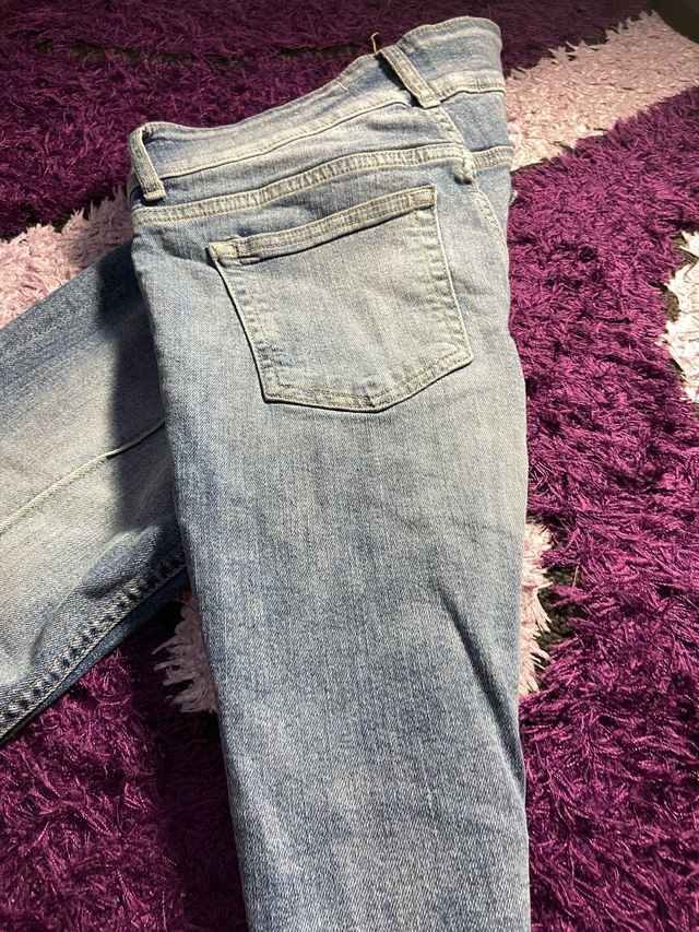 Jeans Campana Bershka Azul Talla 38