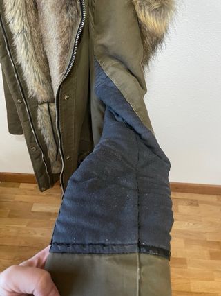 Abrigo Zara Verde Talla XS