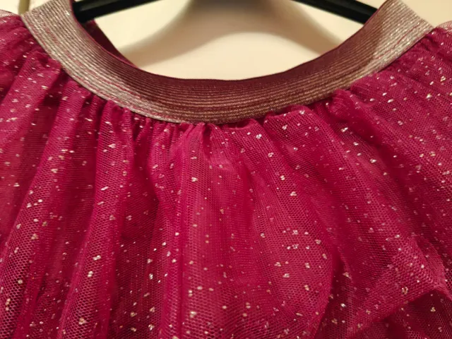 Falda fiesta tul brillante morado