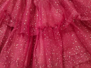 Falda fiesta tul brillante morado