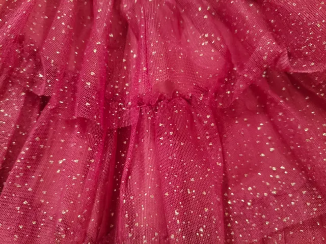 Falda fiesta tul brillante morado