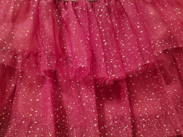 Falda fiesta tul brillante morado