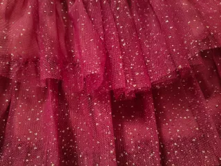 Falda fiesta tul brillante morado