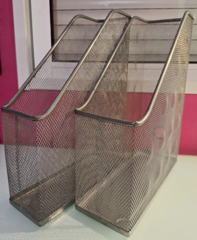 Organizadores de documentos Ikea metal gris