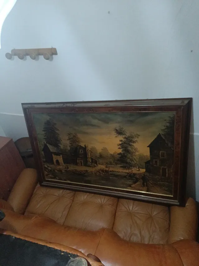 Cuadro antiguo paisaje