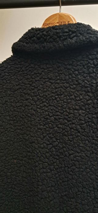 Abrigo Negro ese o ese Talla M