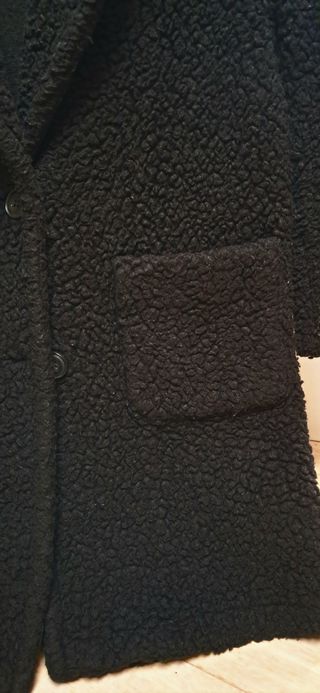 Abrigo Negro ese o ese Talla M