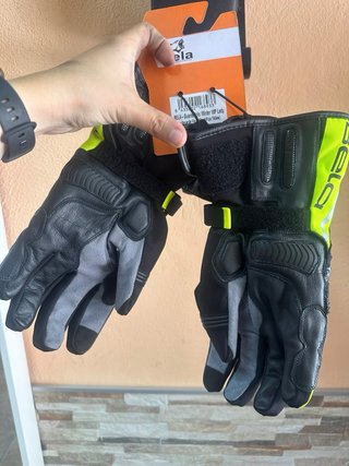 Guantes Moto Bela Talla L Negro/Verde nuevos