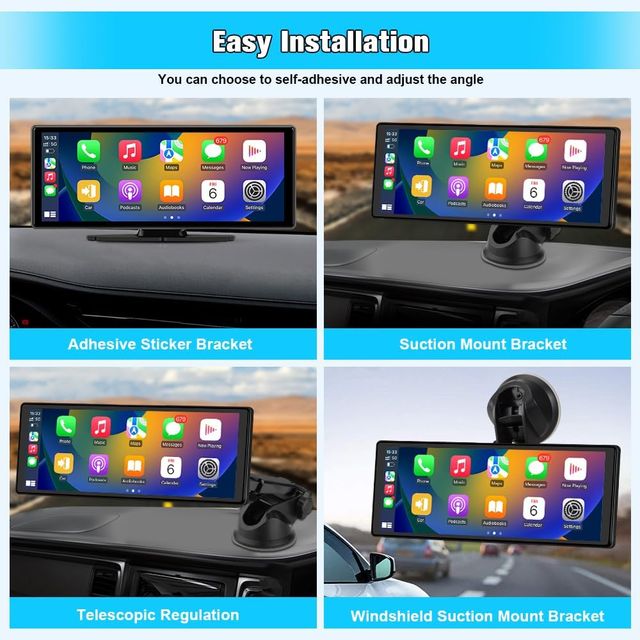 Pantalla Táctil Coche 10.26” CarPlay Android Auto