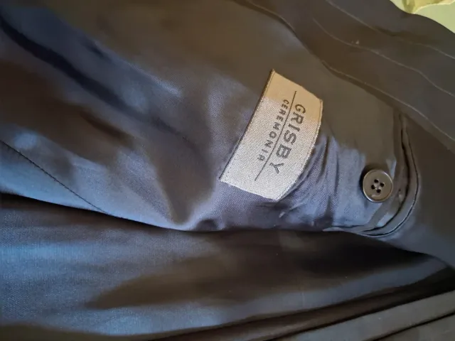 Traje de raya diplomática hombre