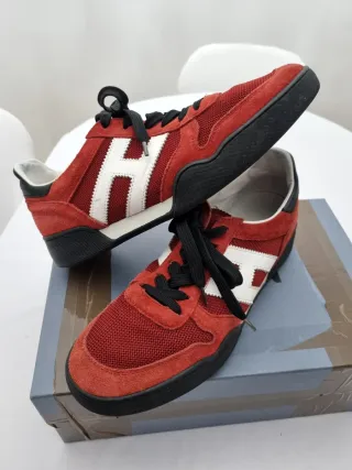 Zapatillas Hogan Hombre Rojo y Blanco