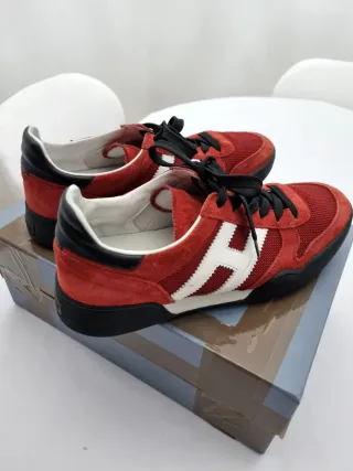 Zapatillas Hogan Hombre Rojo y Blanco