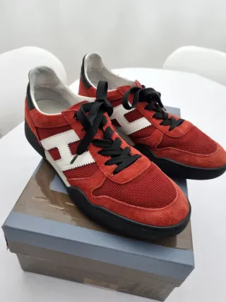Zapatillas Hogan Hombre Rojo y Blanco