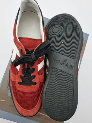Zapatillas Hogan Hombre Rojo y Blanco