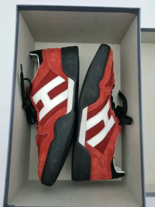 Zapatillas Hogan Hombre Rojo y Blanco
