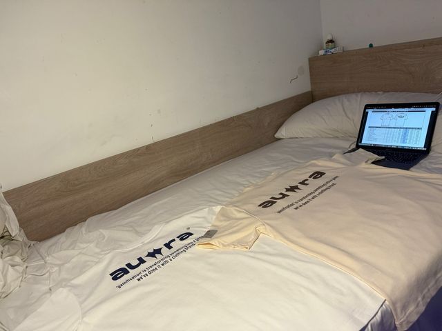 Camiseta Auwra azul y blanca XS/S/M/L/XL