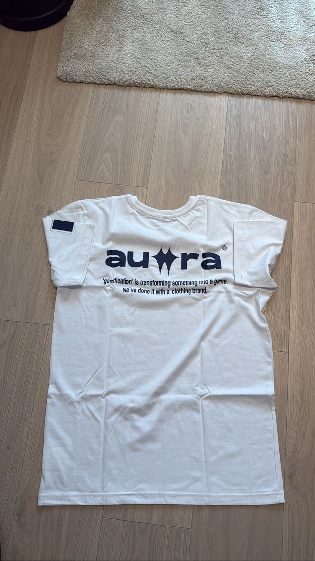 Camiseta Auwra azul y blanca XS/S/M/L/XL
