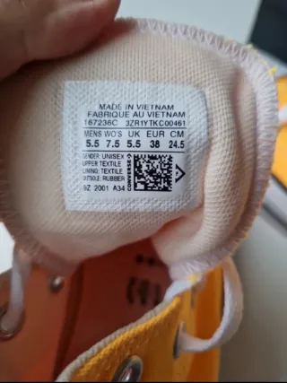 Converse All Star Naranja fluor