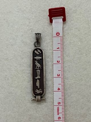 Colgante Plata Jeroglífico Egipcio