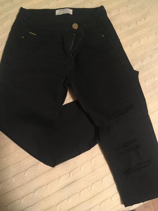 Pantalón slim fit negro Stradivarius