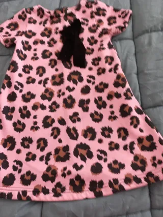 Vestito bimba 6 anni fantasia leopardata