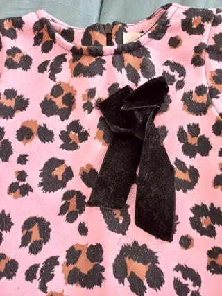 Vestito bimba 6 anni fantasia leopardata