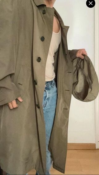 BURBERRY GABARDINA LIGERA VERDOZA L HOMBRE MUJER