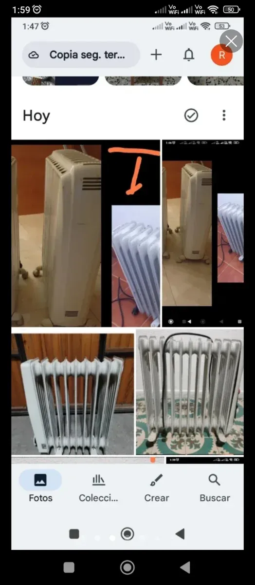 2 Radiatori Olio Beige