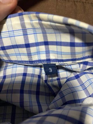 Camisa Rushmore Manga Corta Azul/Blanca