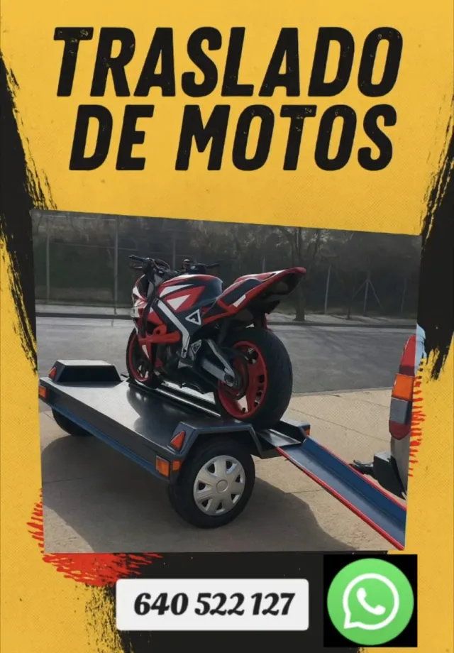 Alquiler remolque transversal para 1 moto