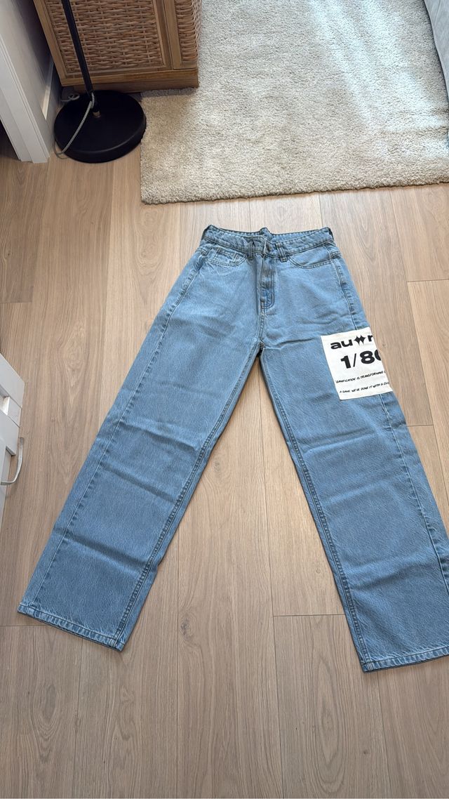 Jeans Anchos Auwra Azul