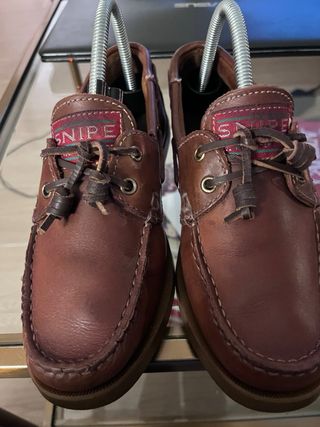 Náuticos Snipe Piel Marrón con borlas cordones