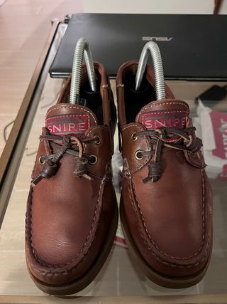 Náuticos Snipe Piel Marrón con borlas cordones